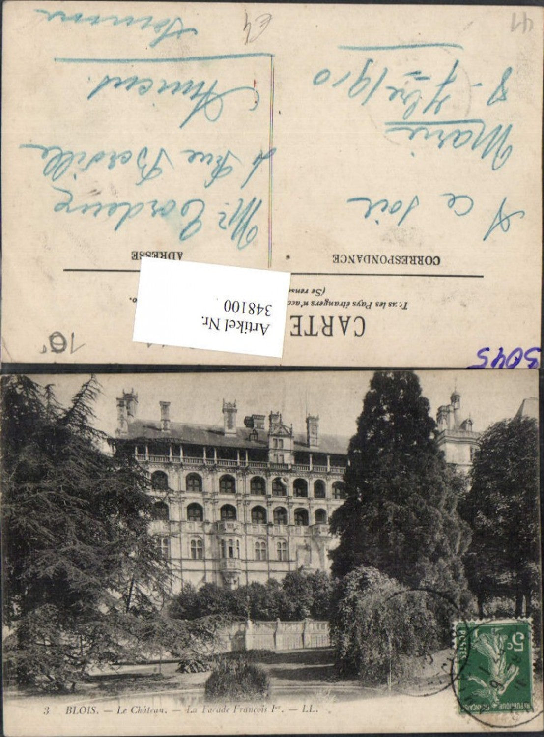 348100,Centre Loire-et-Cher Blois Le Chateau Schloss