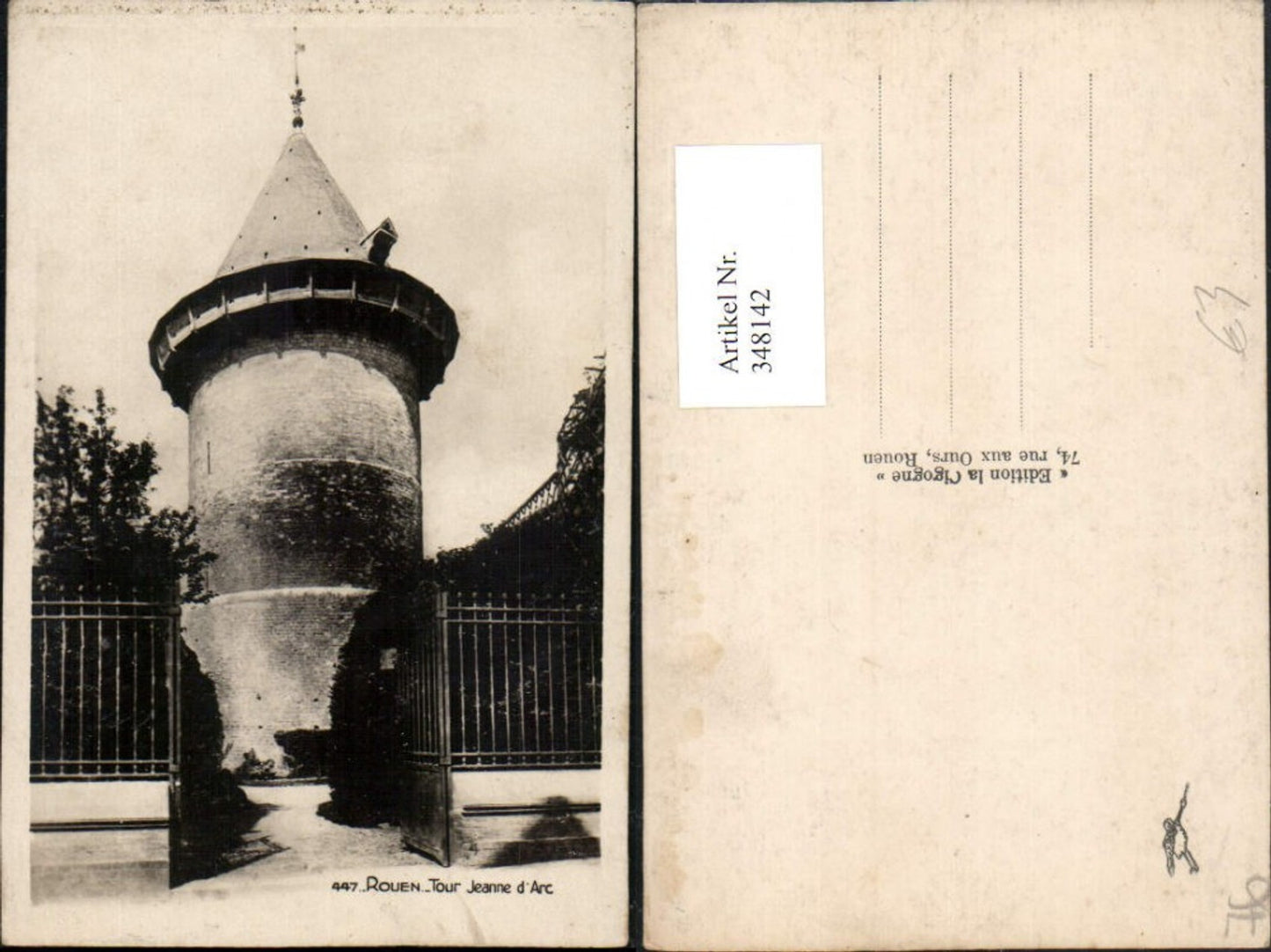 348142,Haute-Normandie Seine-Maritime Rouen Tour Jeanne d'Arc Turm