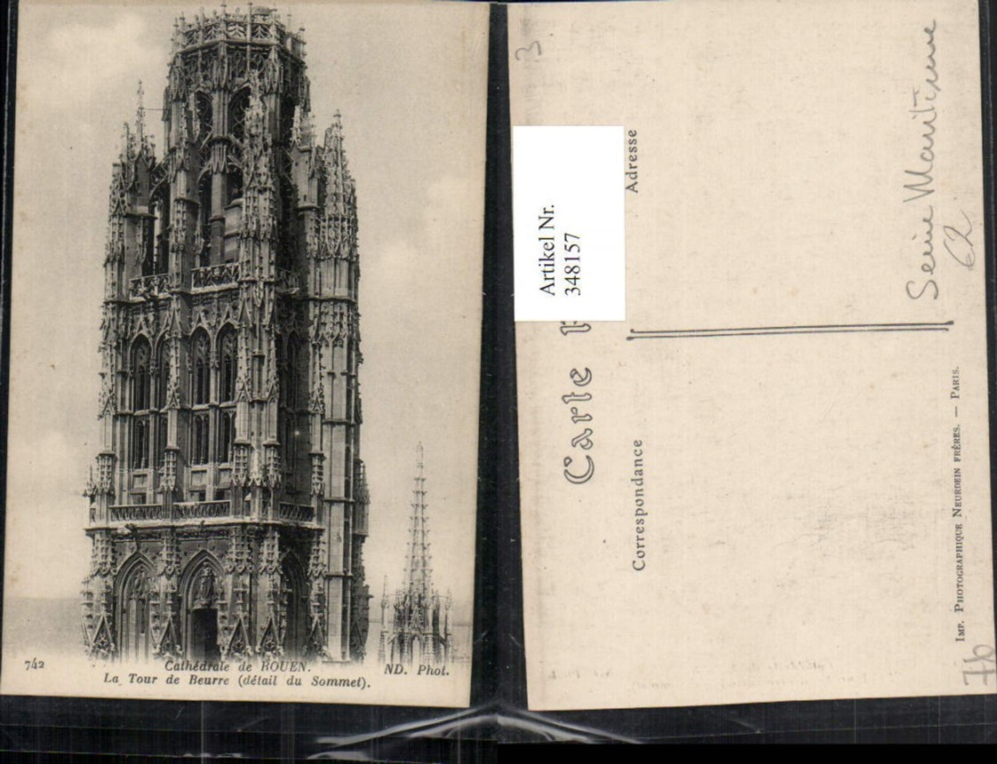 348157,Haute-Normandie Seine-Maritime Rouen Cathedrale La Tour de Beurre Kirche