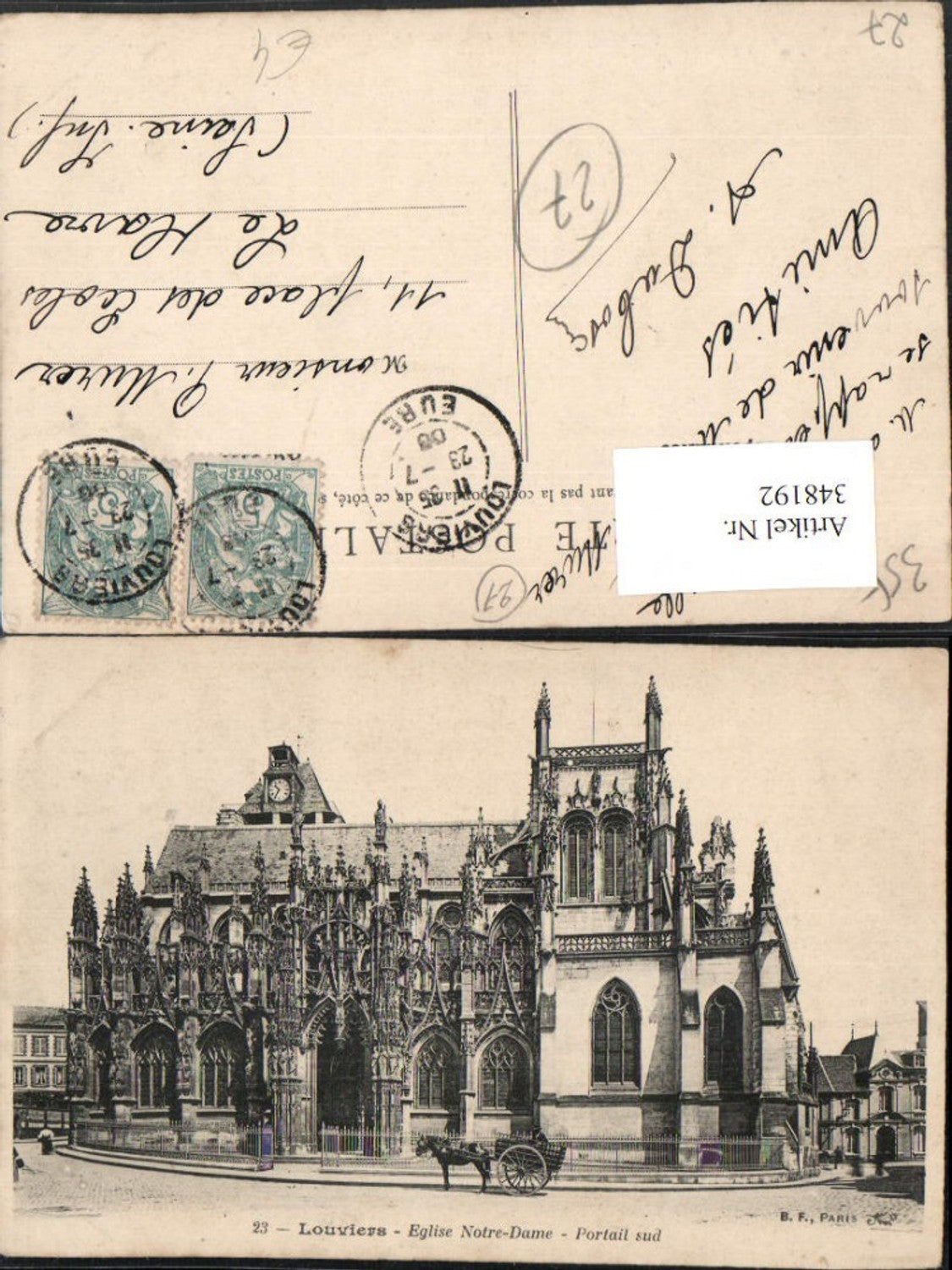 348192,Haute-Normandie Eure Louvieres Eglise Notre-Dame Kirche