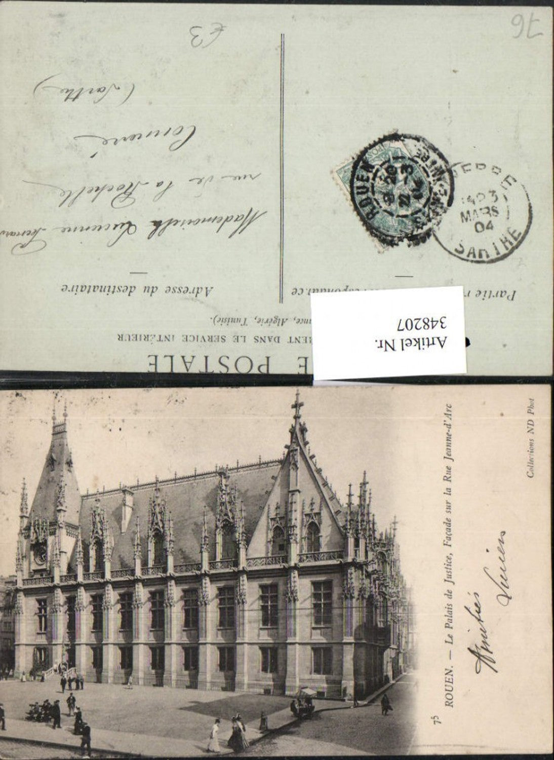 348207,Haute-Normandie Seine-Maritime Rouen Le Palais de Justice Justizpalast