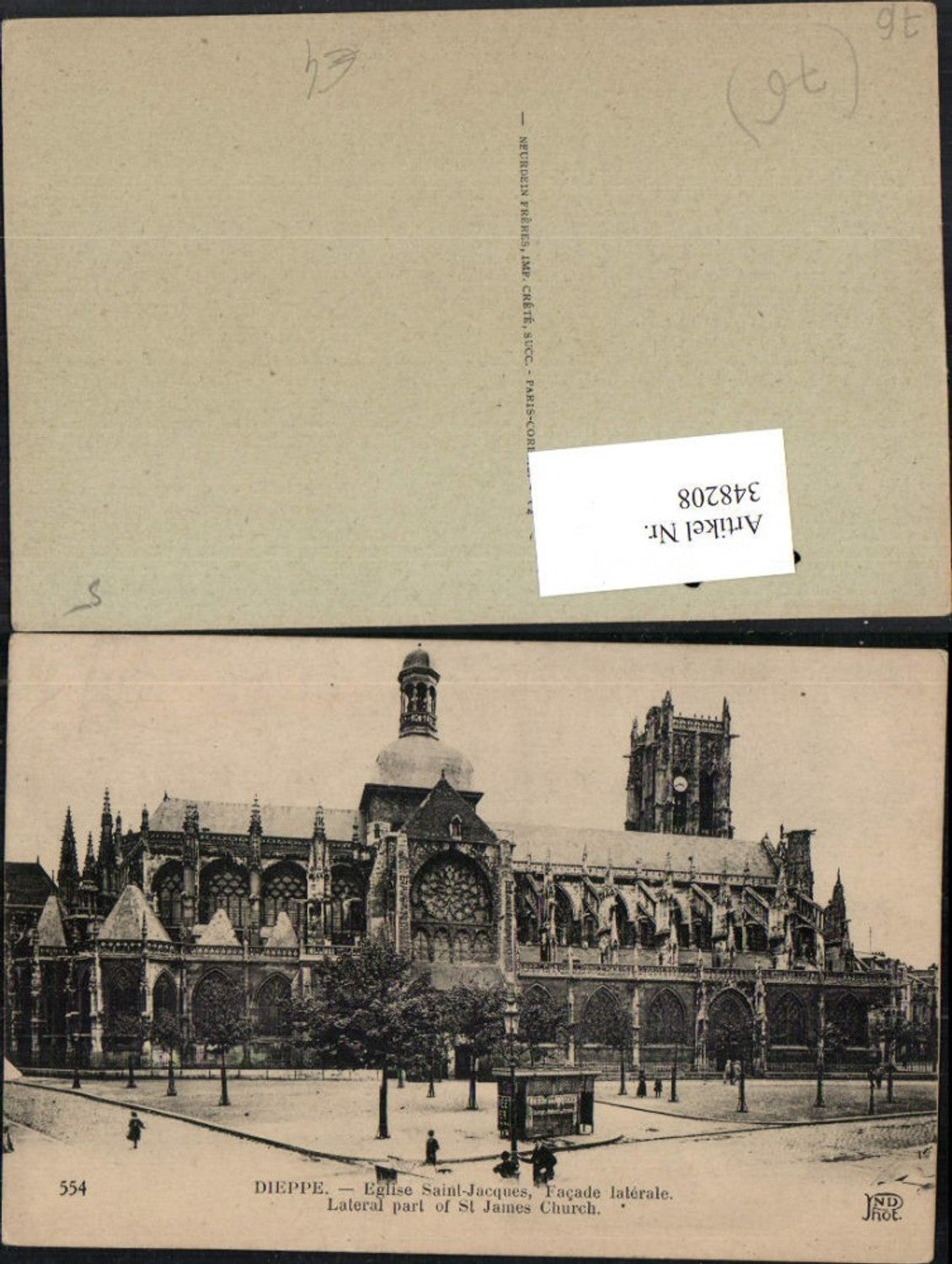 348208,Haute-Normandie Seine-Maritime Dieppe Eglise Saint-Jacques Kirche