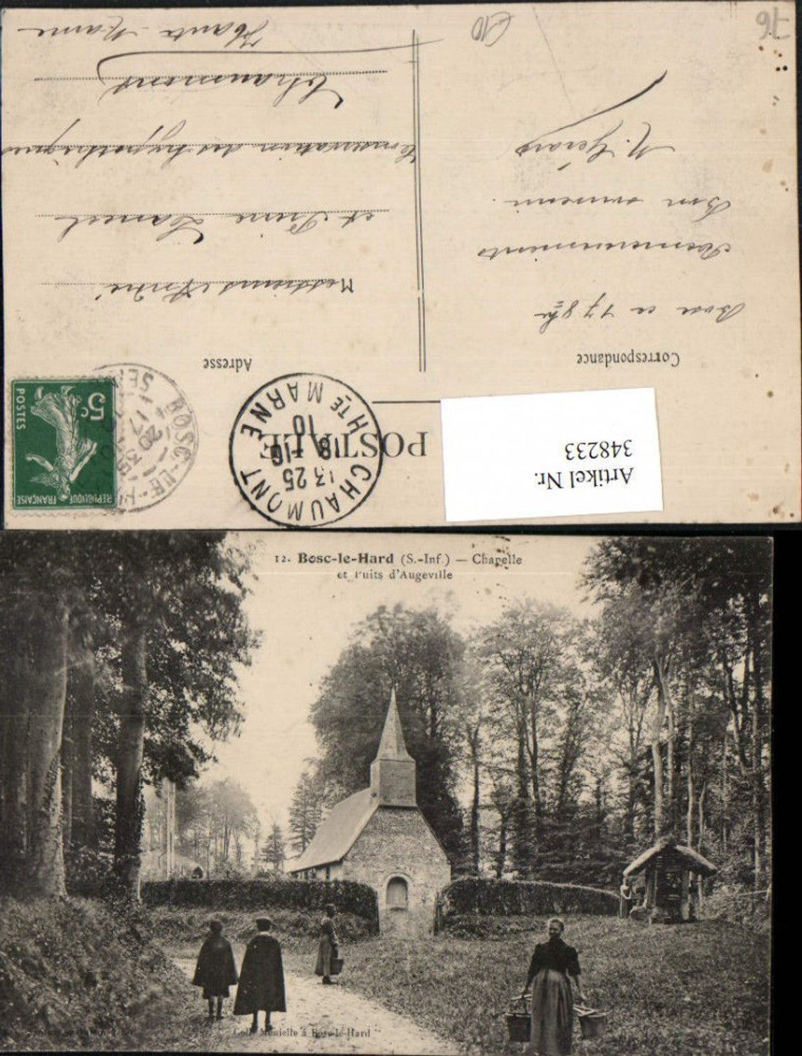 348233,Haute-Normandie Seine-Maritime Bosc-le-Hard Chapelle et Puits d'Augeville Kapelle
