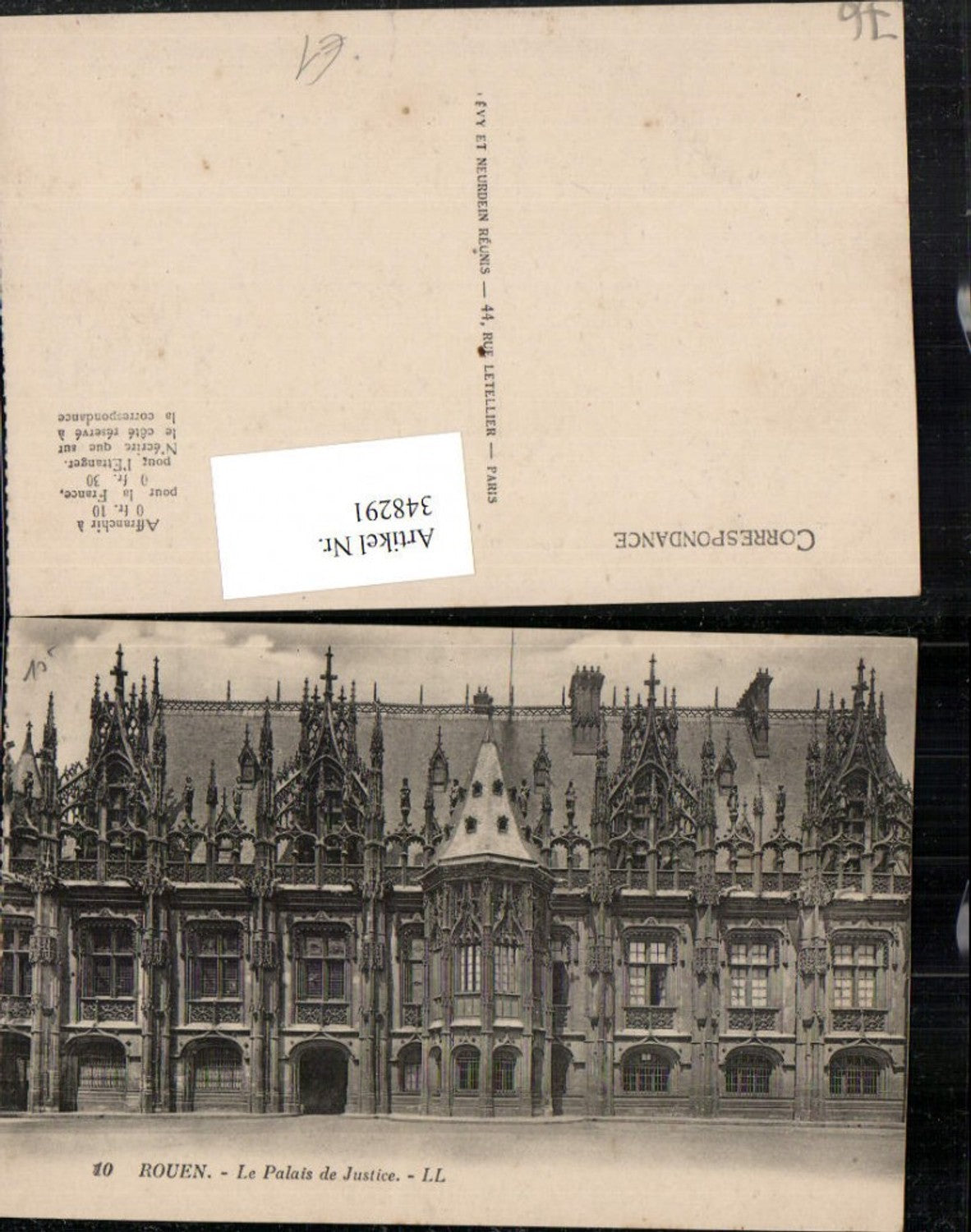 348291,Haute-Normandie Seine-Maritime Rouen Le Palais de Justice Justizpalast