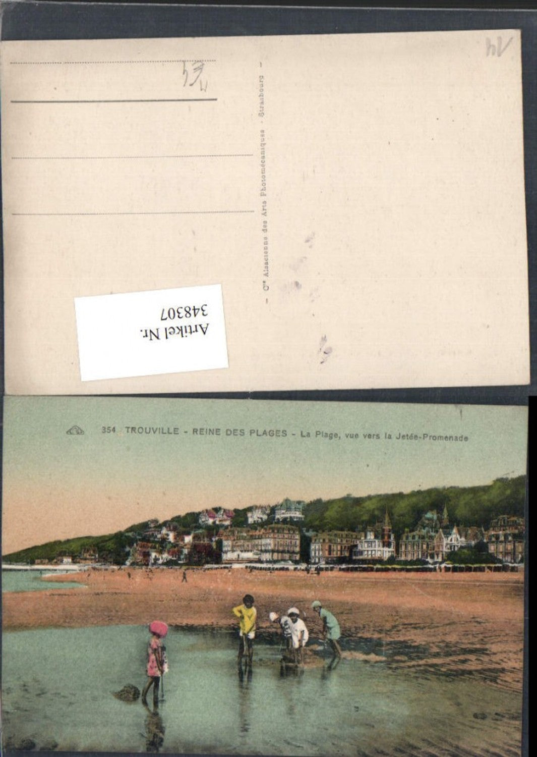 348307,Basse-Normandie Calvados Trouville Reine des Plages Plage Strand Strandleben