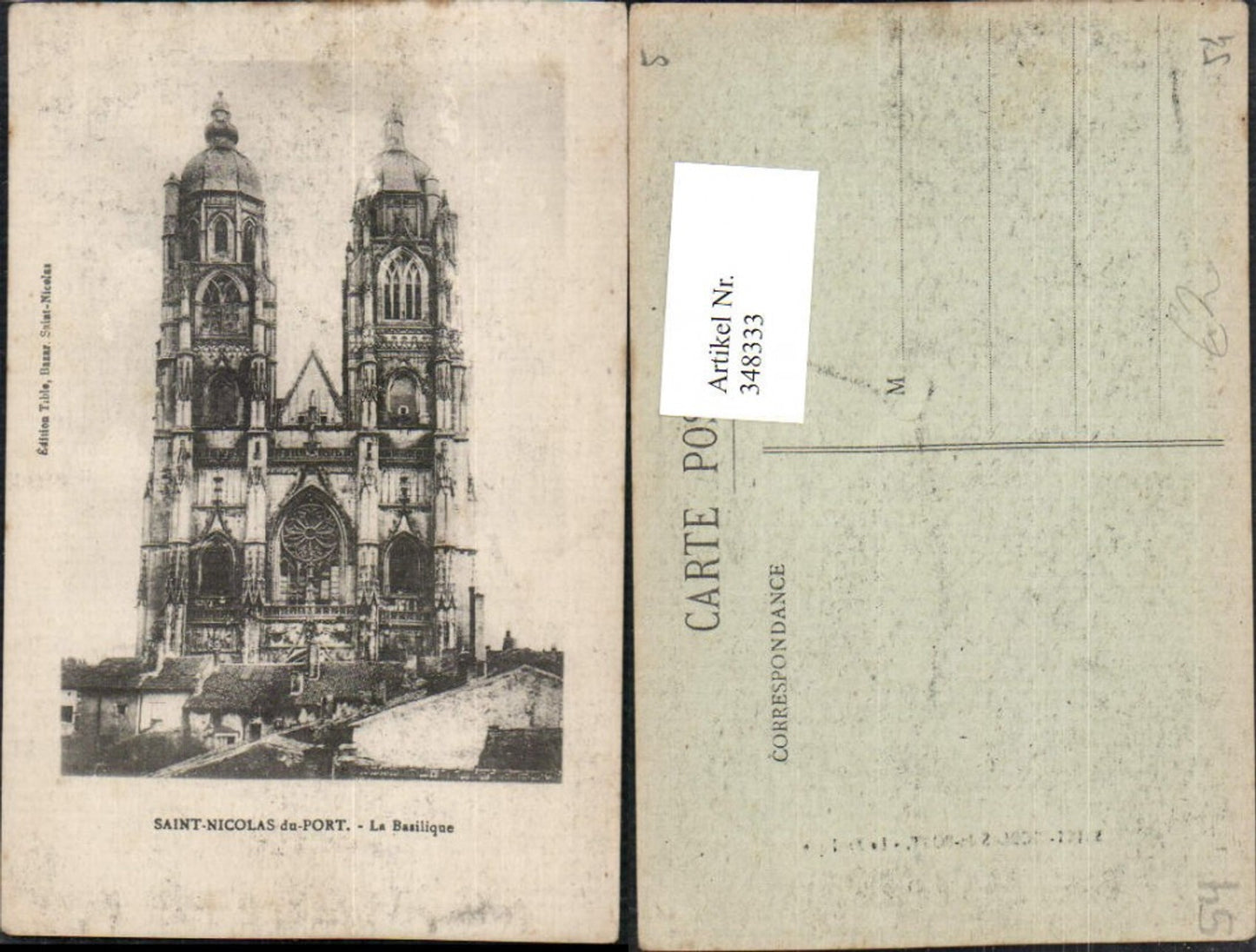 348333,Lothringen Meurthe-et-Moselle Saint-Nicolas-du-Port La Basilique Kirche