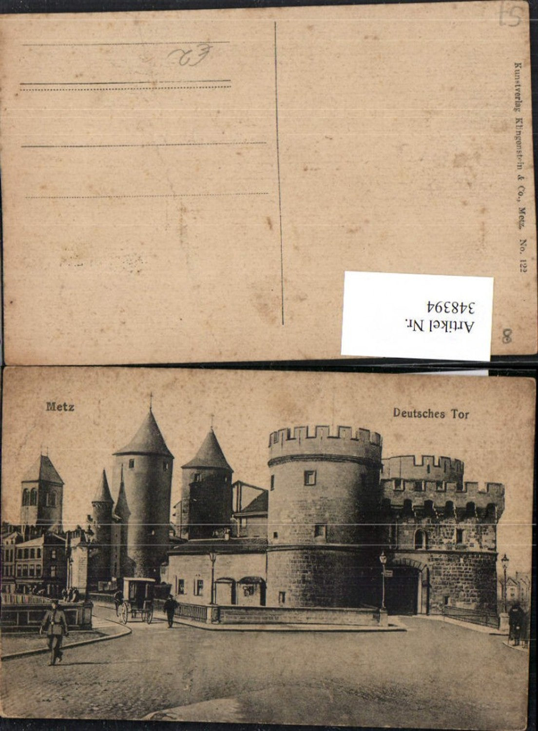 348394,Lothringen Moselle Metz Deutsches Tor Türme