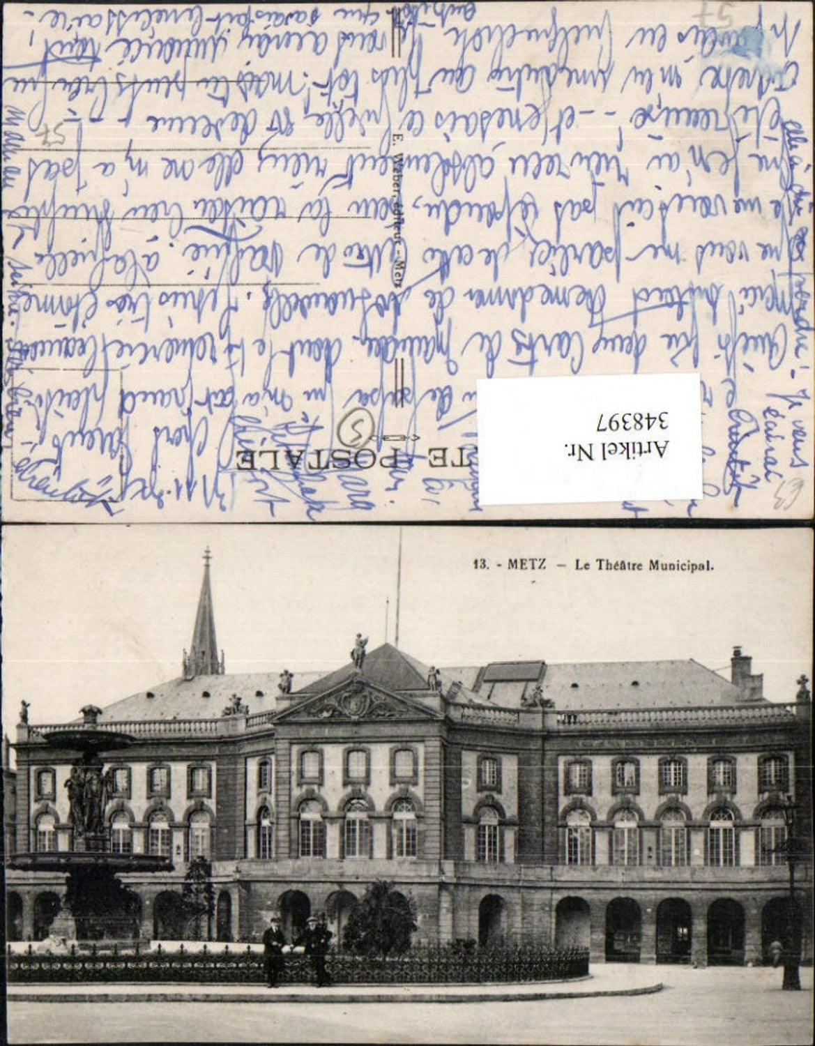 348397,Lothringen Moselle Metz Le Theatre Municipal Theater Gebäude