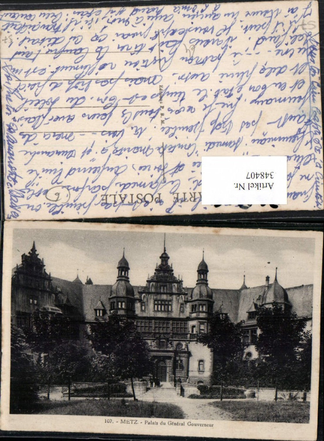 348407,Lothringen Moselle Metz Palais du General Gouverneur