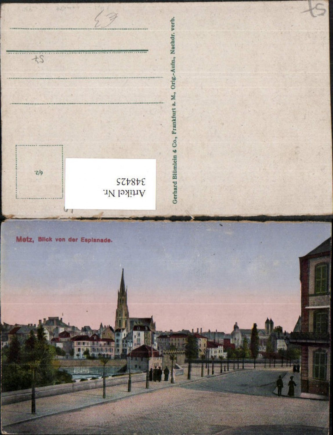 348425,Lothringen Moselle Metz Blick von der Esplanade Teilansicht
