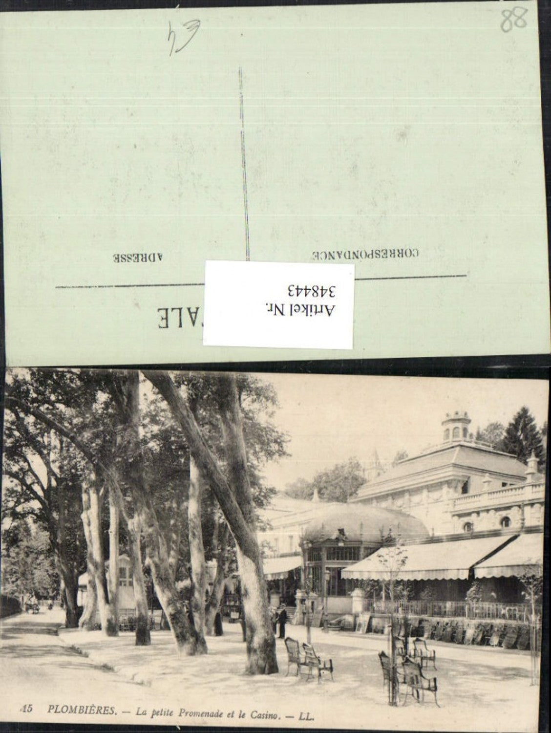 348443,Lothringen Vosges Plombieres La petite Promenade et le Casino
