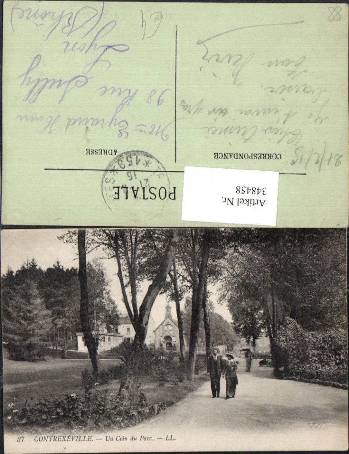 348458,Lothringen Vosges Contrexeville Un Coin du Parc Park