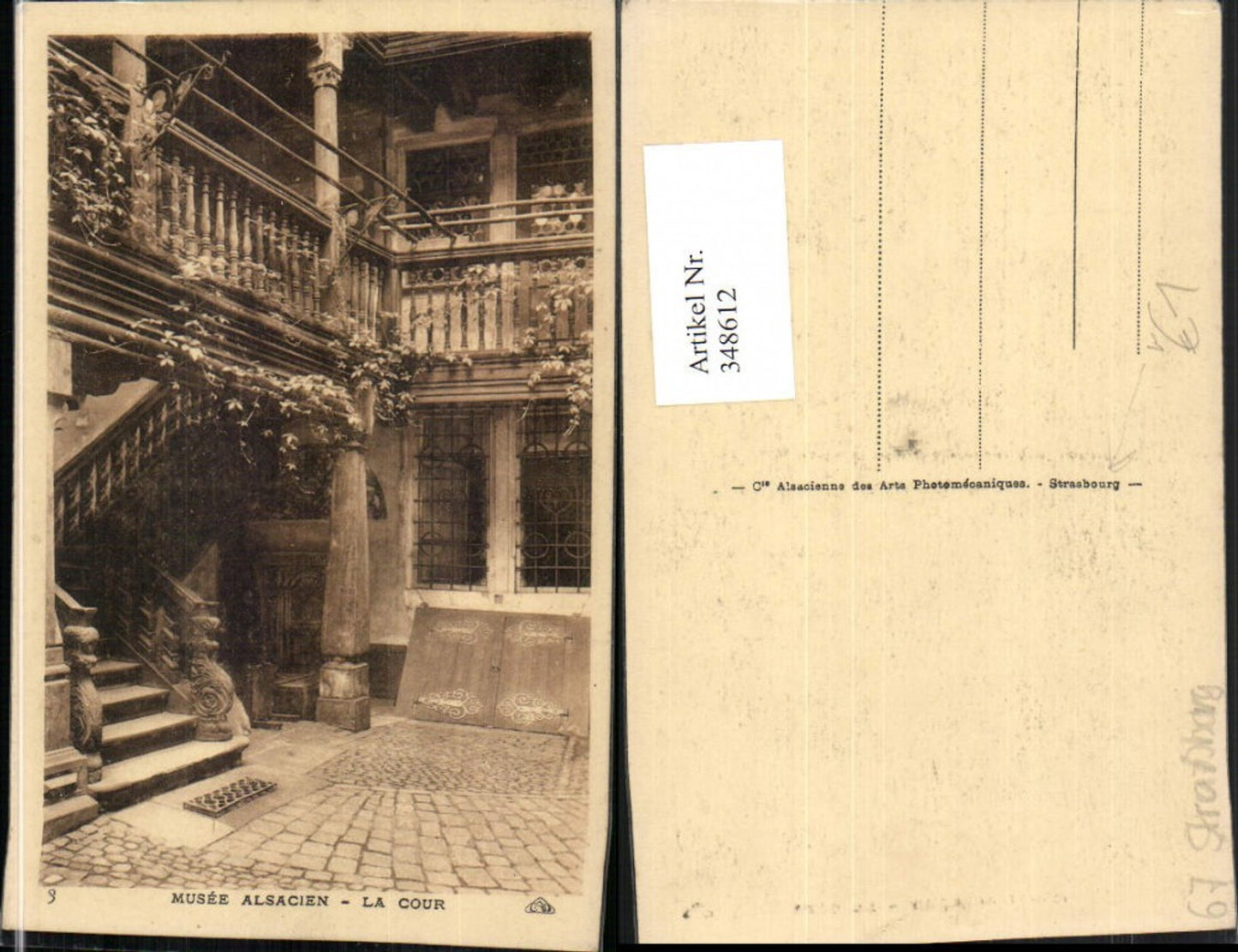 348612,Elsass Bas-Rhin Strasbourg Straßburg Musee Alsacien La Cour Hof