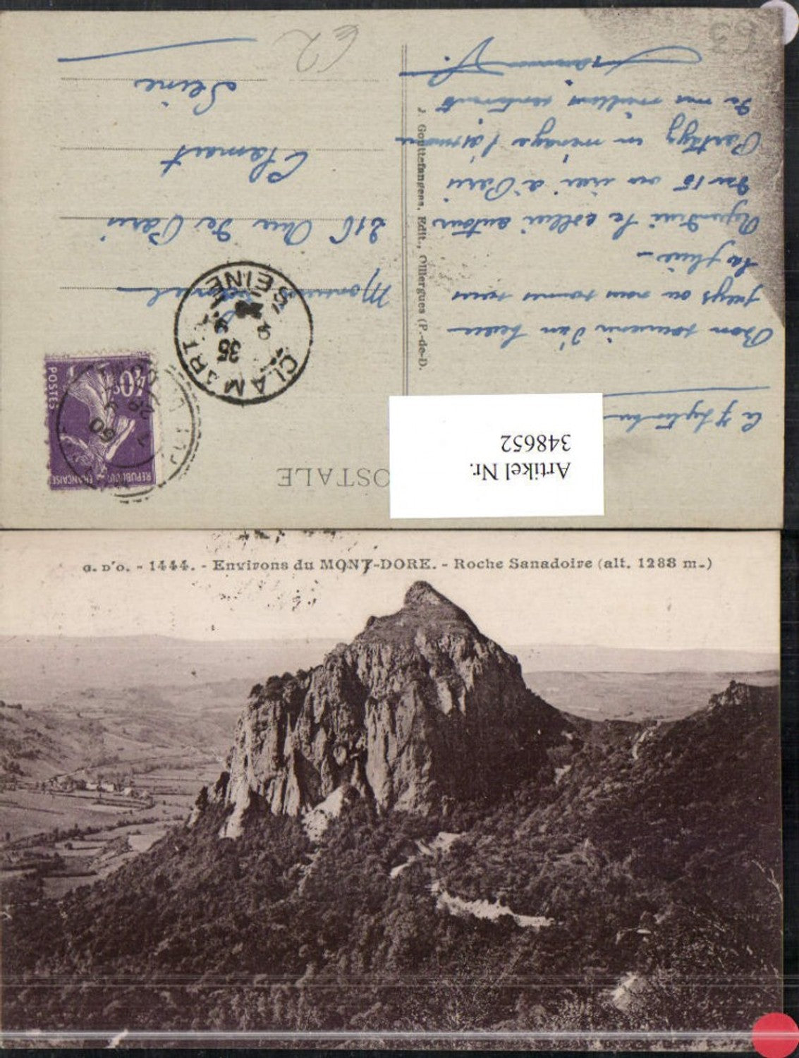 348652,Auvergne Puy-de-Dome Mont-Dore Roche Sanadoire Felsen