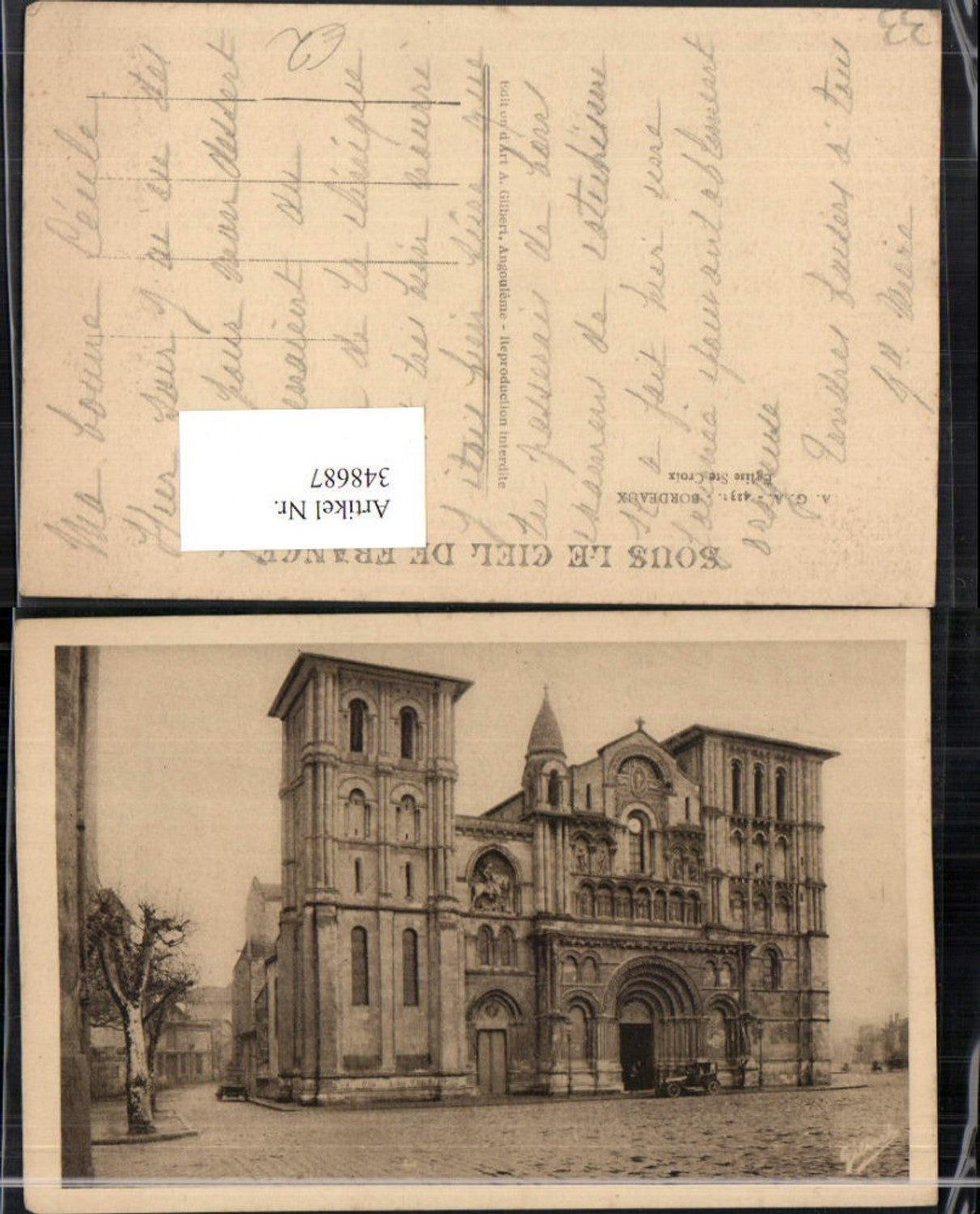348687,Aquitanien Gironde Bordeaux Eglise Ste-Croix Kirche