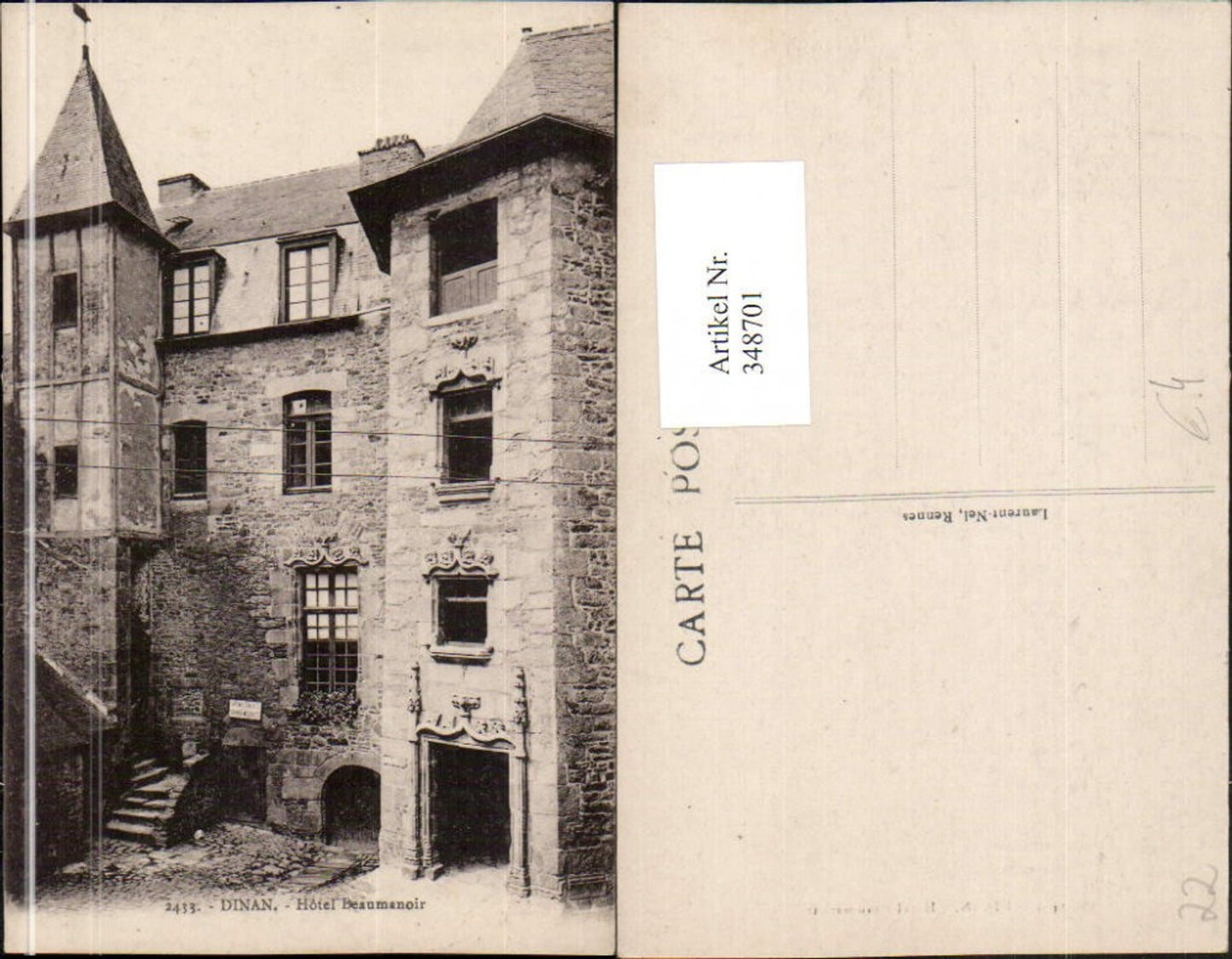 348701,Bretagne Cote-Amor Dinan Hotel Beaumanoir