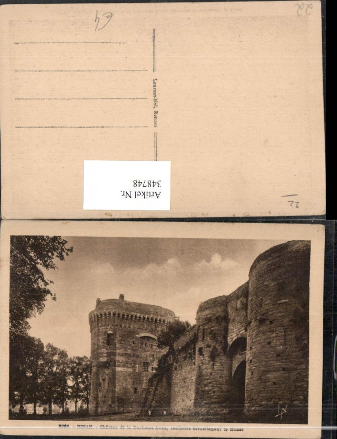 348748,Bretagne Cote-Amor Dinan Chateau de la Duchesse Anne Schloss