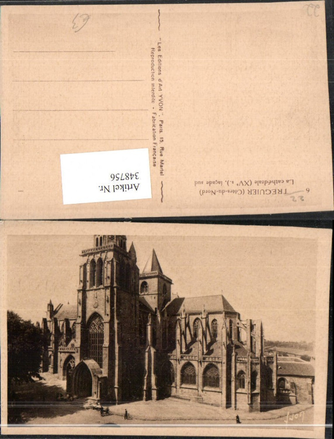 348756,Bretagne Cote-Amor Treguier La Cathedrale Kirche