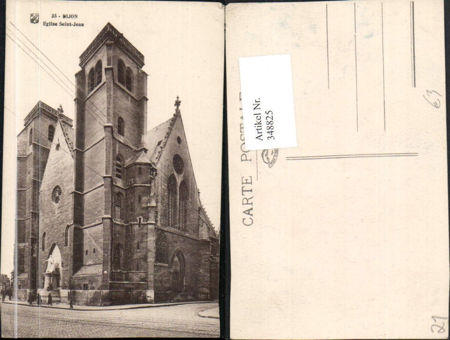348825,Burgund Cote-Or Dijon Eglise Saint-Jeau Kirche