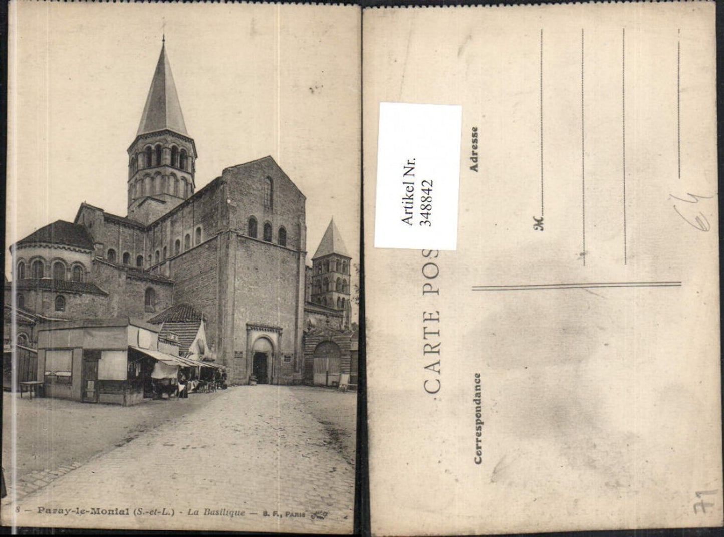 348842,Burgund Saone-et-Loire Paray-le-Monial La Basilique Kirche