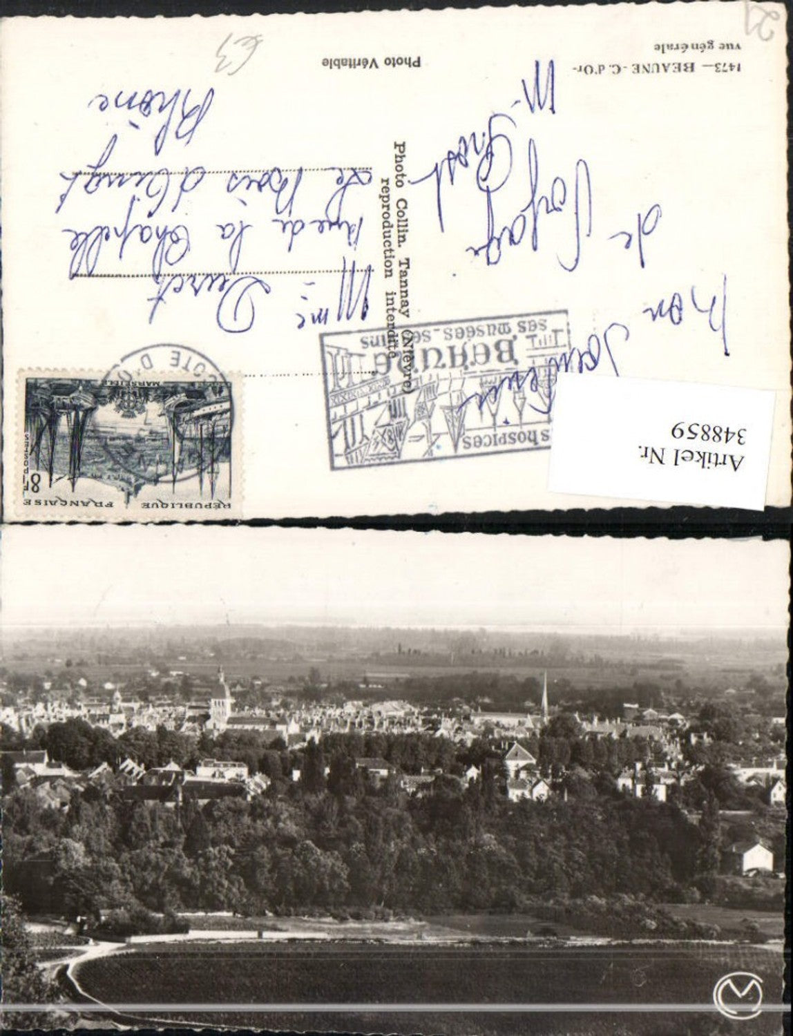 348859,Burgund Cote-Or Beaune Vue Generale Totale