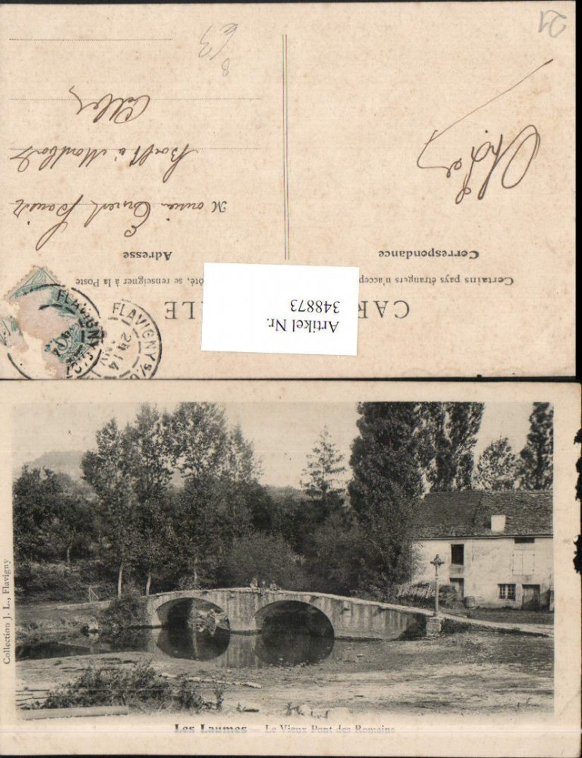 348873,Burgund Cote-Or Les Laumes Le Vieux Pont des Romains Brücke
