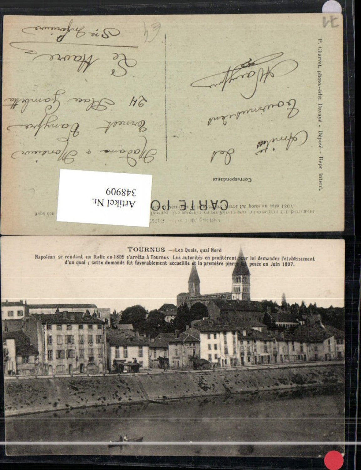 348909,Burgund Saone-et-Loire Tournus Les Quais Teilansicht