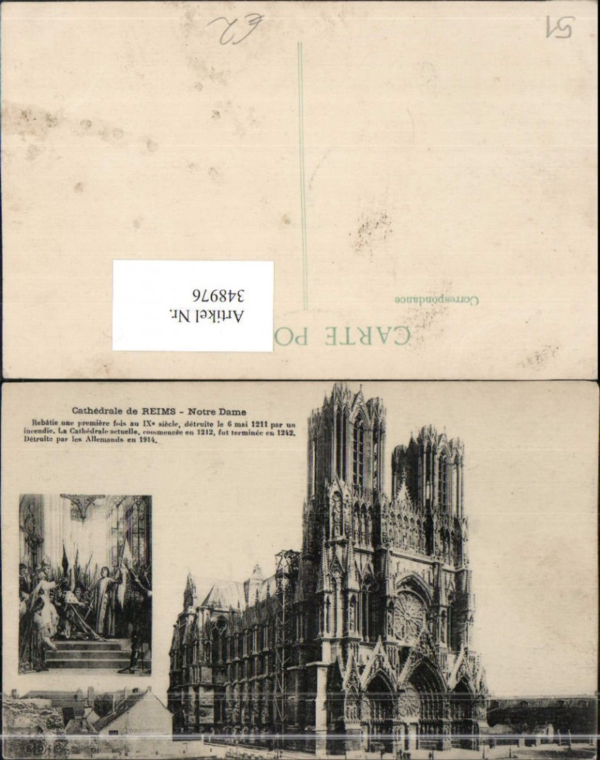 348976,Champagne-Ardenne Marne Reims Cathedrale notre-Dame Kirche