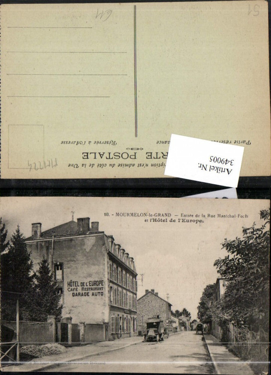 349005,Champagne-Ardenne Marne Mourmelon-le-Grand Entree de la Rue Marechal-Foch