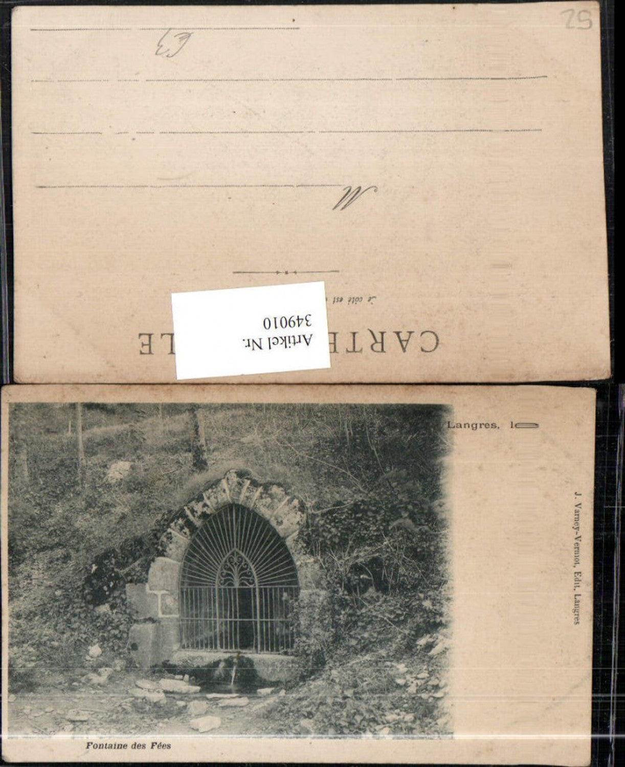 349010,Champagne-Ardenne Haute-Marne Langres Fontaine des Fees Brunnen
