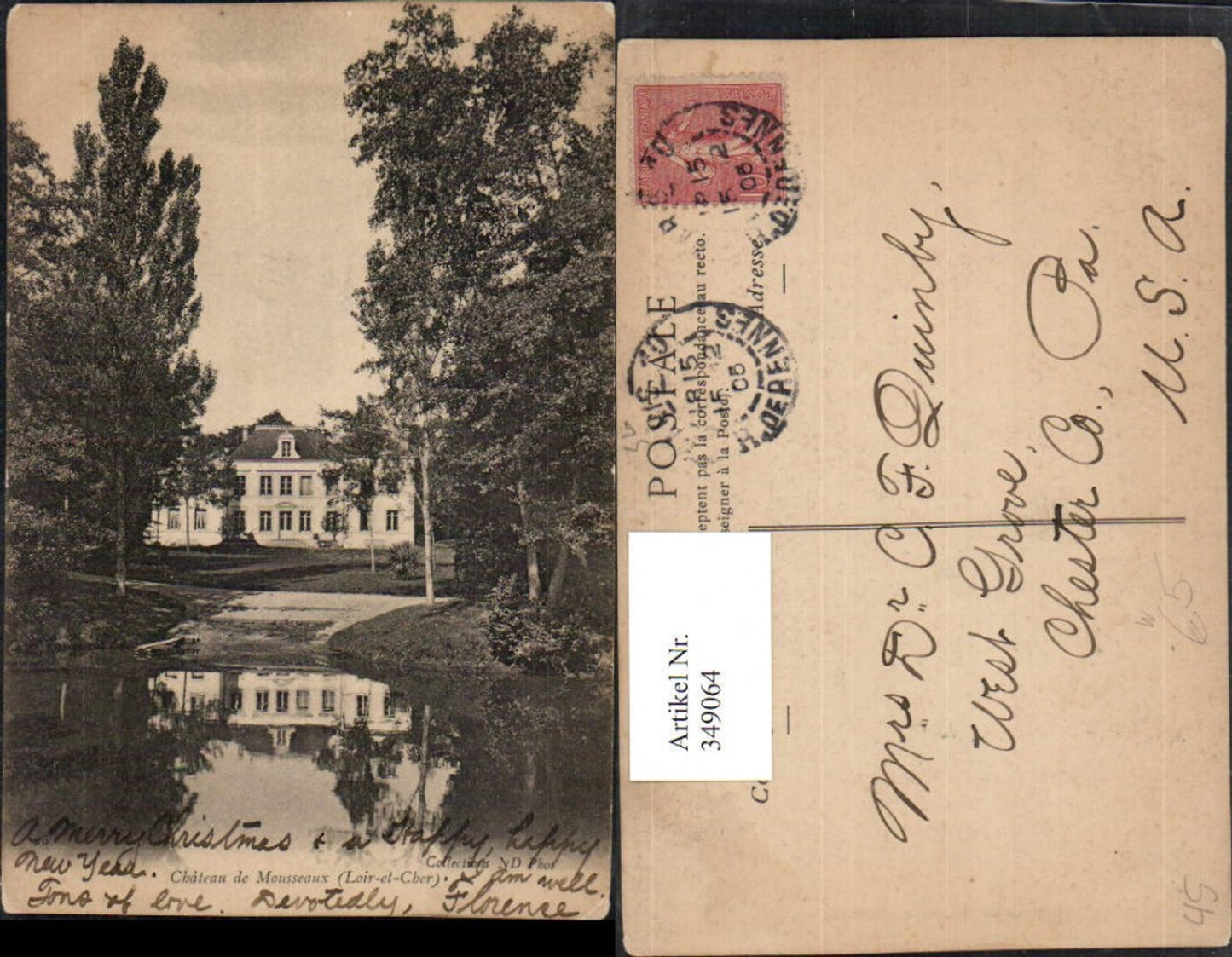 349064,Centre Loiret Chateau de Mousseaux Schloss