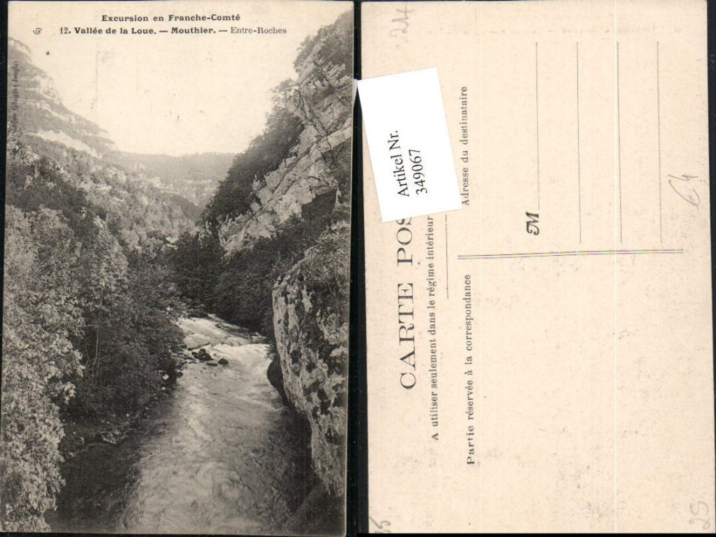 349067,Franche-Comte Doubs Vallee de la Loue Mouthier Entre Roches