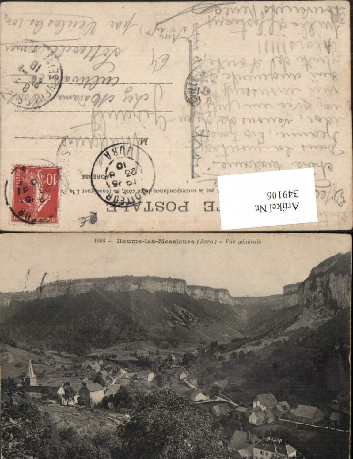 349106,Franche-Comte Jura Baume-les-Messieurs Vue generale Totale