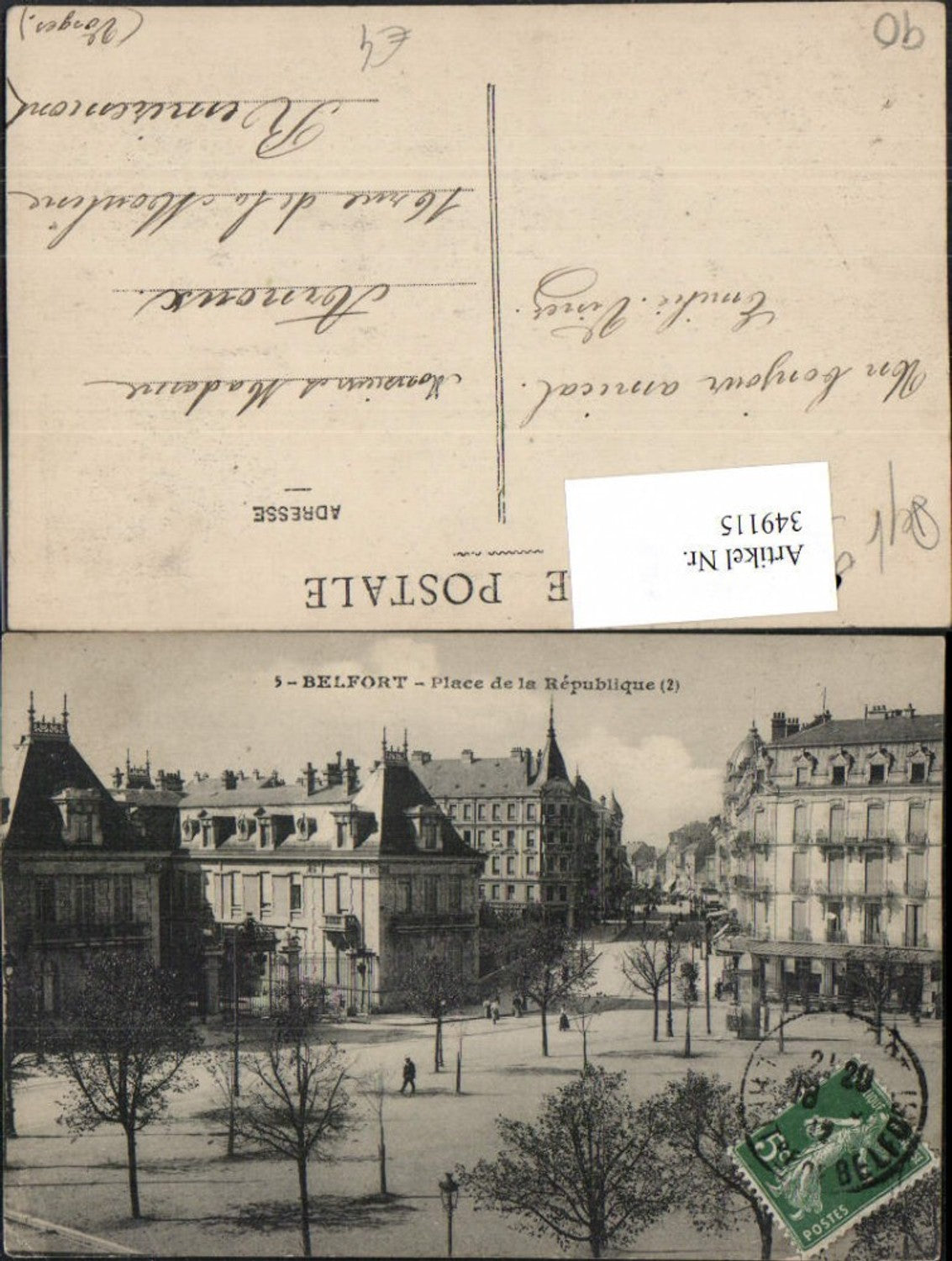 349115,Franche-Comte Territoire-de-Belfort Belfort Place de la Republique