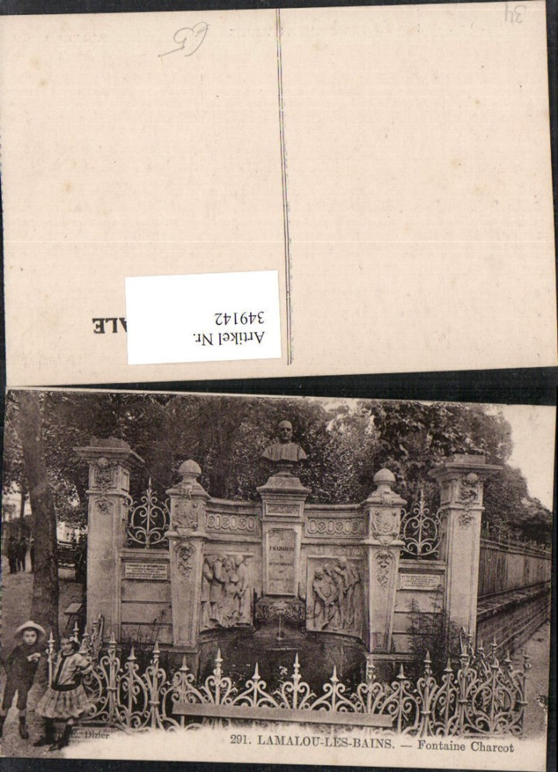 349142,Languedoc-Roussillon Herault Lamalou-les-Bains Fontaine Charcot Brunnen