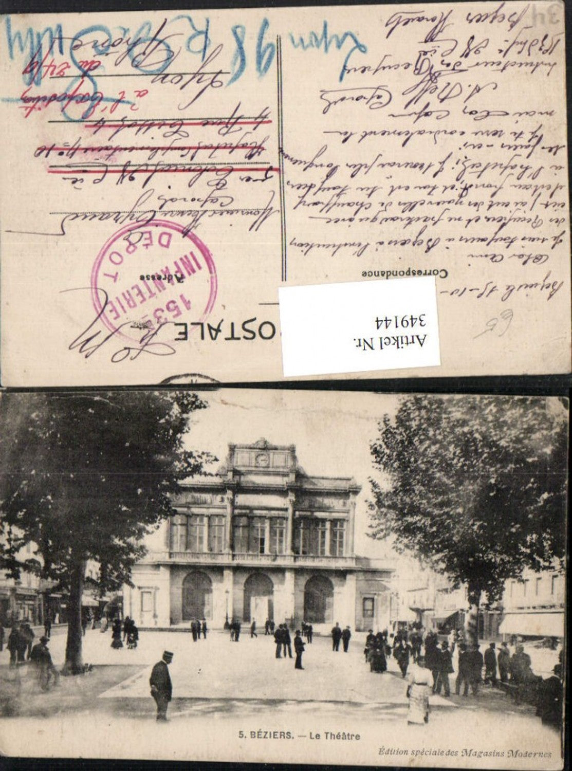 349144,Languedoc-Roussillon Herault Beziers Le Theatre Theater