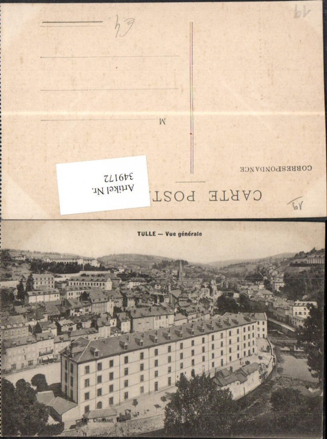 349172,Limousin Correze Tulle Vue generale Totale