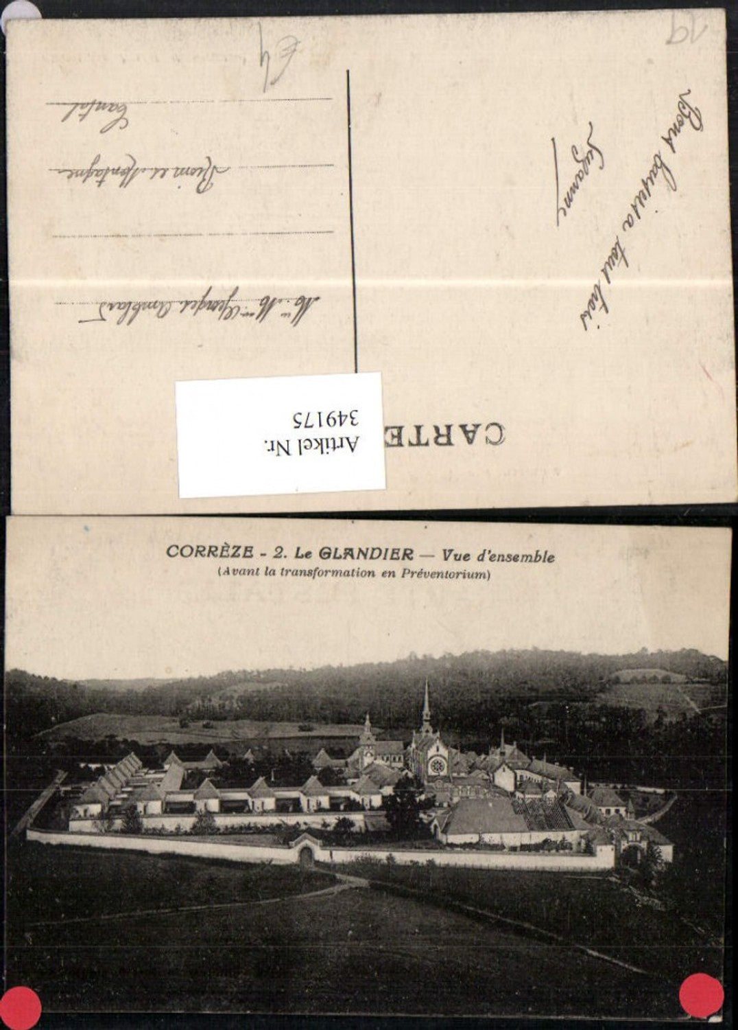 349175,Limousin Correze Le Glandier Vue d'Ensemble Preventorium
