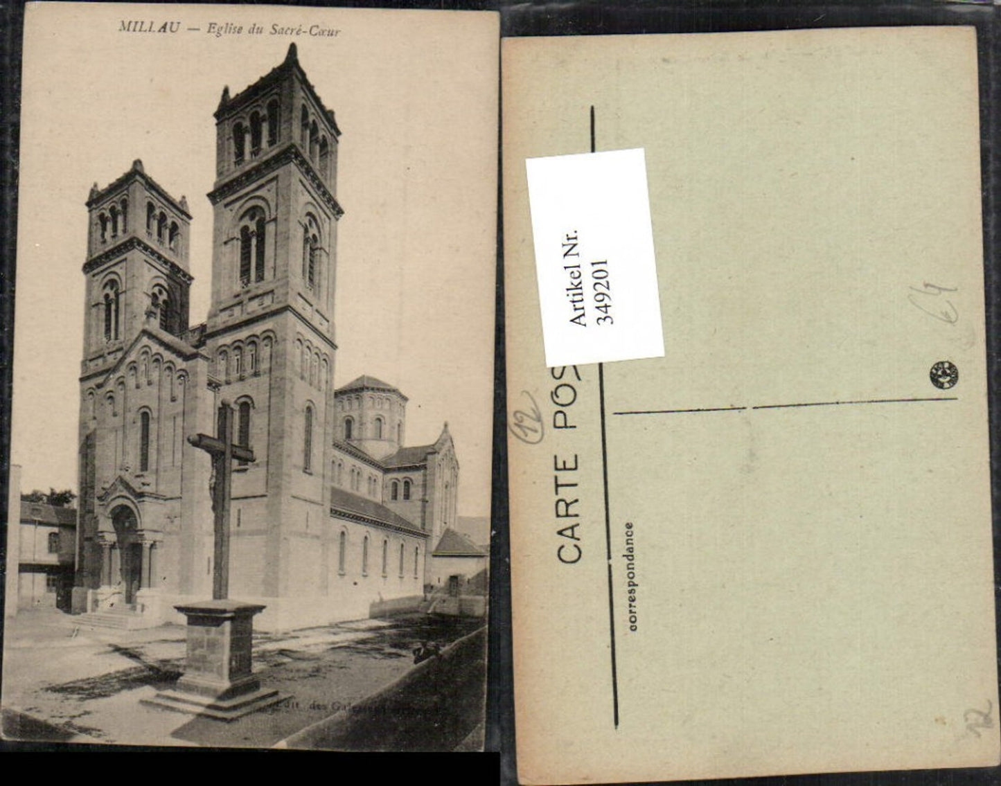 349201,Midi-Pyrenees Aveyron Millau Eglise du Sacre-Coeur Kirche