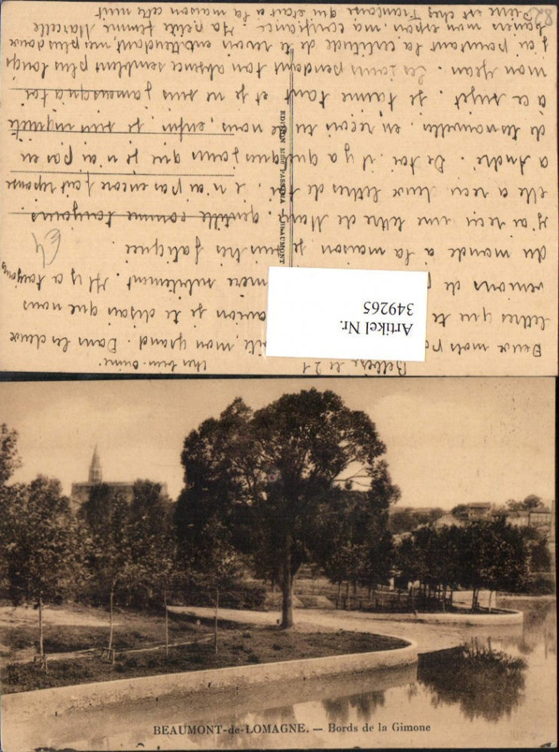 349265,Midi-Pyrenees Tarn-et-Garonne Beaumont-de-Lomagne Bords de la Gimone