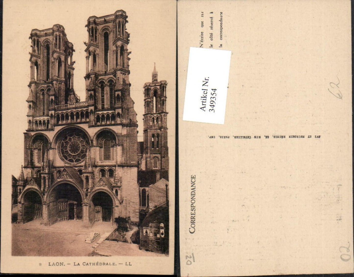 349354,Picardie Aisne Laon La Cathedrale Kirche