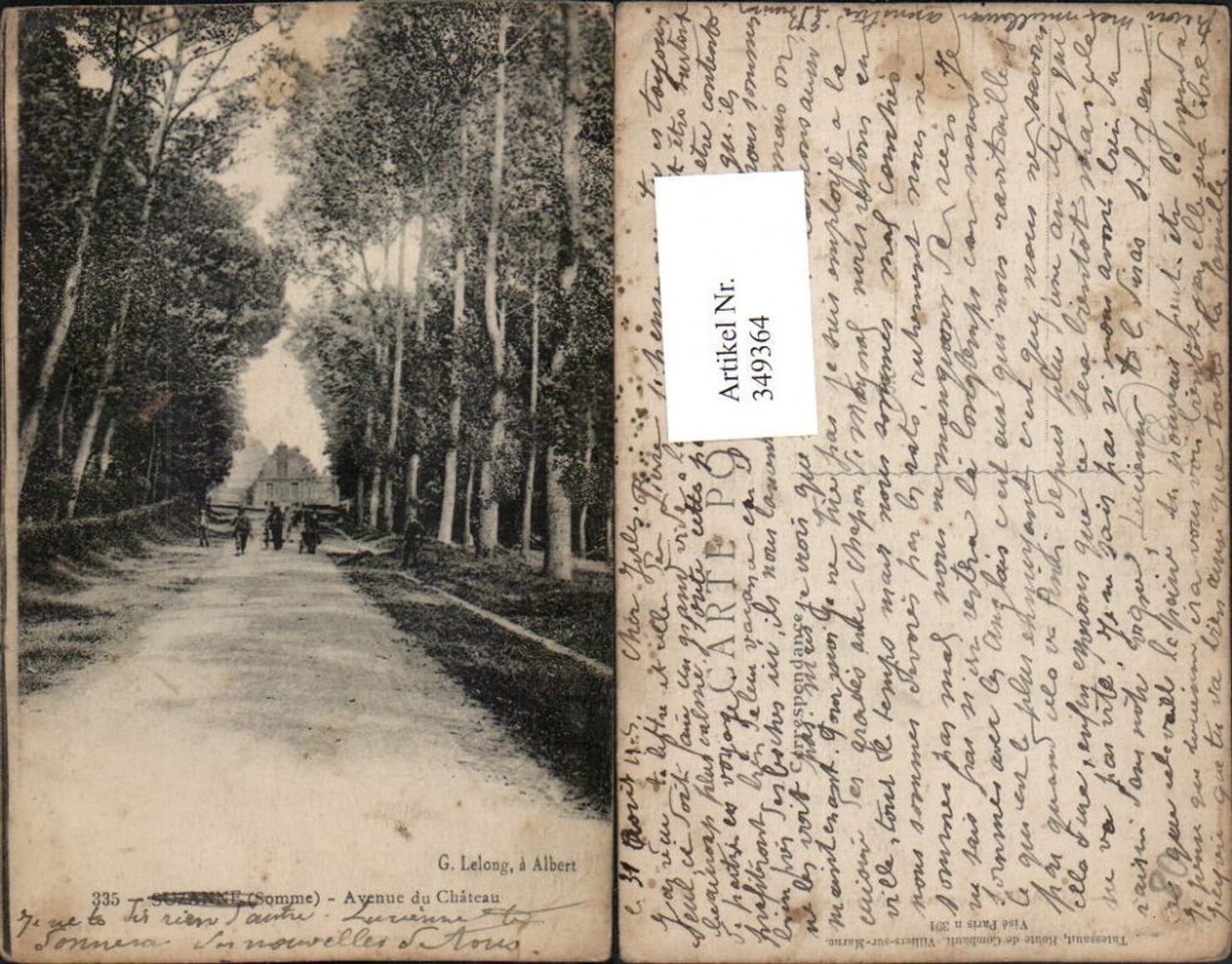 349364,Picardie Somme Suzanne Avenue du Chateau Schlossstraße