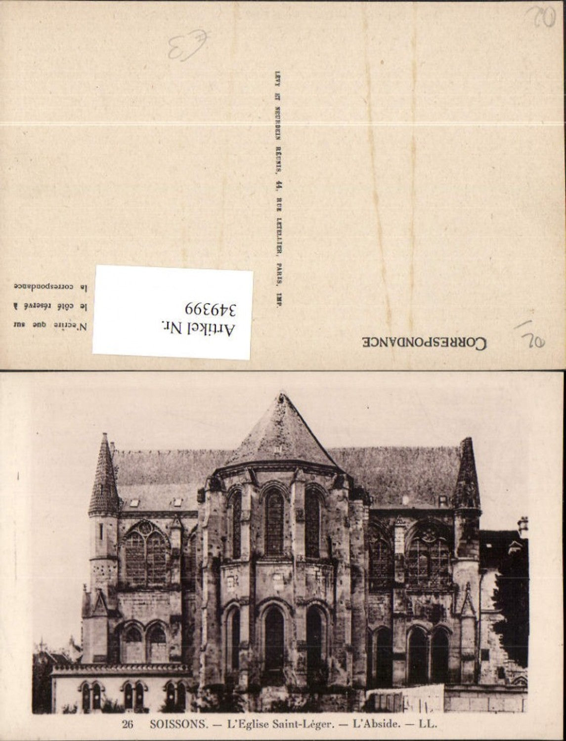349399,Picardie Aisne Soissons L'Eglise Saint-Leger Kirche