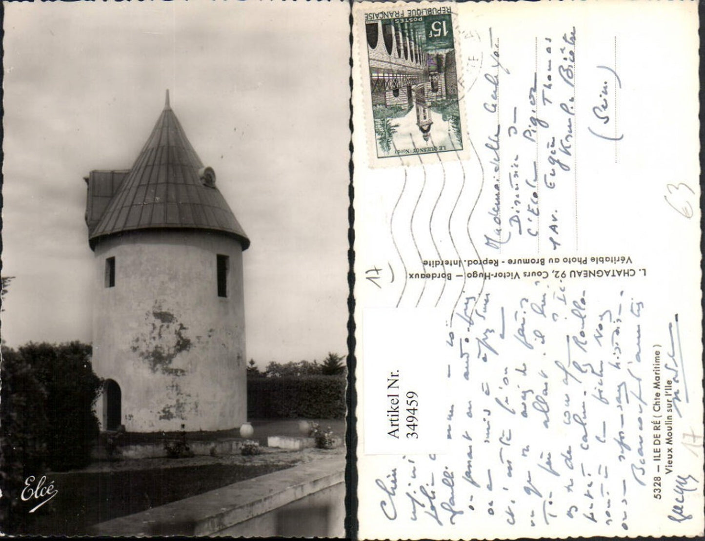 349459,Poitou-Charentes Charente-Maritime Ile de Re Vieux Moulin sur l'Ile Turm