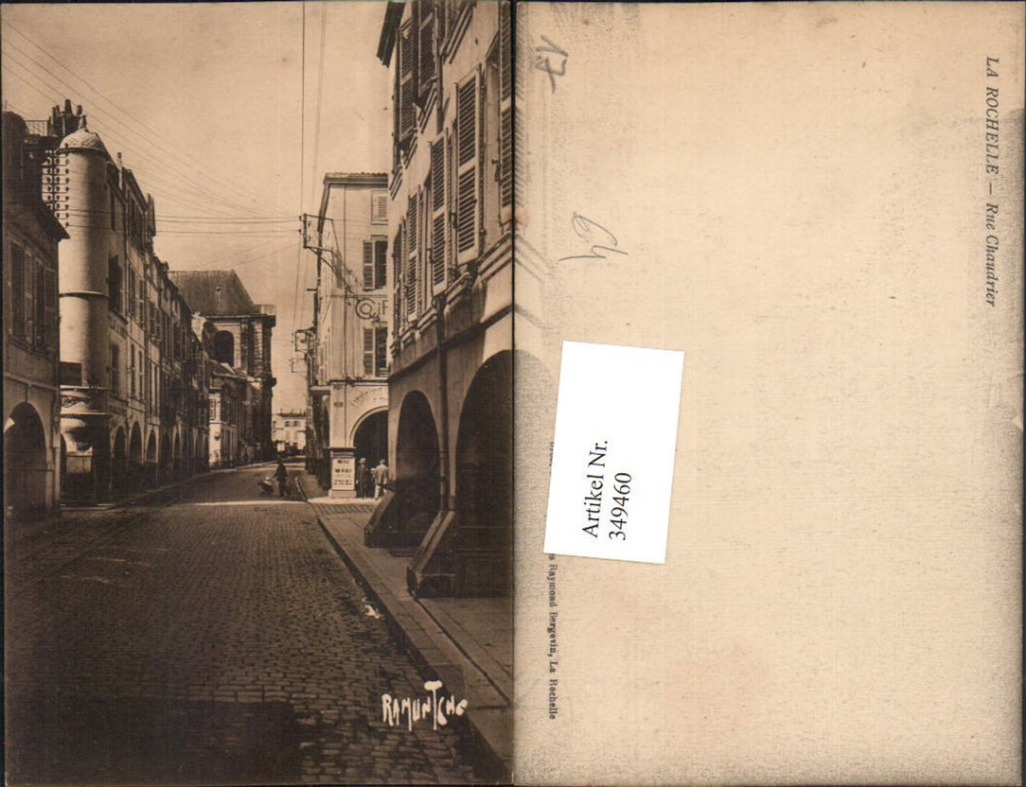 349460,Poitou-Charentes Charente-Maritime La Rochelle Rue Chaudrier Straßenansicht