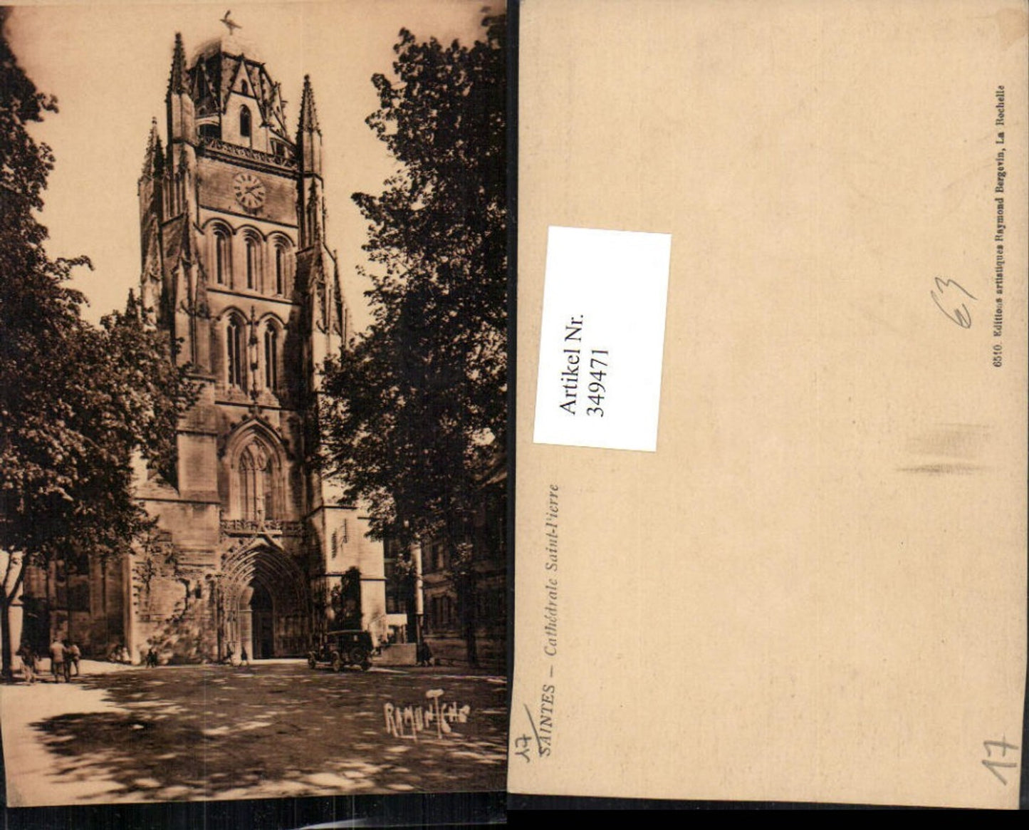 349471,Poitou-Charentes Charente-Maritime Saintes Cathedrale Saint-Pierre Kirche