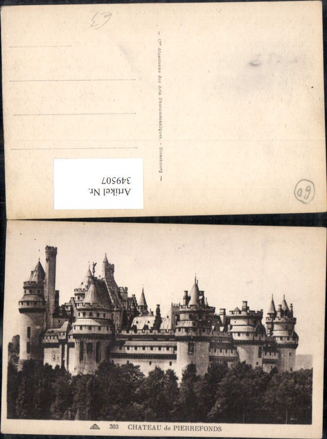 349507,Picardie Oise Pierrefonds Chateau Schloss Totale