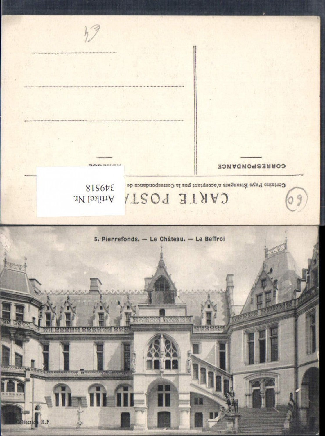 349518,Picardie Oise Pierrefonds Chateau Schloss Le Beffroi