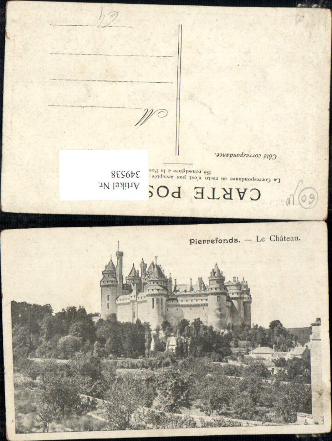 349538,Picardie Oise Pierrefonds Le Chateau Schloss