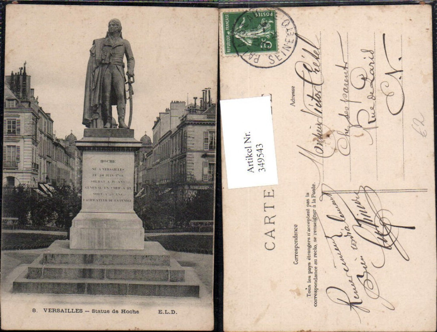 349543,Ile-de-France Yvelines Versailles Statue de Hoche